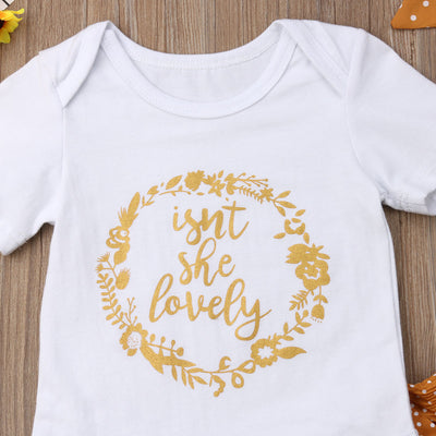 Enterizo Corto de Verano para Bebé Niña con Lunares y Letras - Image 3