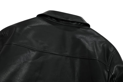 Chaqueta de Cuero PU Estilo Urbano Americano con Algodón - Image 19