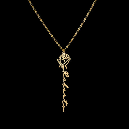 Cadena de Acero Inoxidable Personalizada con Letras