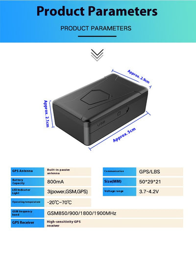 Localizador GPS por Satélite Beidou con Imán Fuerte - Dispositivo Antirrobo Vehicular - Image 15