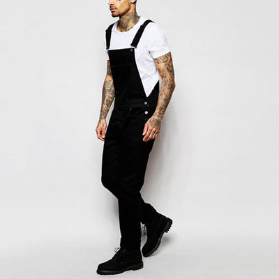 Pantalones Vaqueros con Tirantes para Hombre - Estilo Moderno y Versátil - Image 9