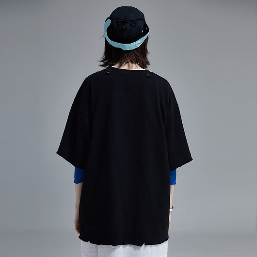 Camiseta Casual Suelta con Botones para Hombre - Image 11