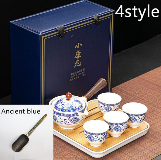 Juego de Té Xiaoyao con Tetera Giratoria 360° - Image 35