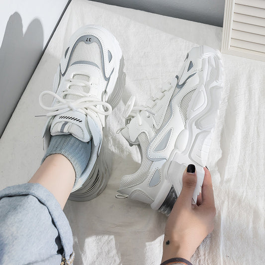 Zapatillas Estilo Dad Shoes Mujer Suela Gruesa Versátiles