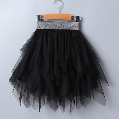 Falda Tul Arcoíris Irregular para Niña con Efecto Volumen - Image 7