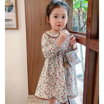 Vestido Princesa Infantil con Cuello Muñeca y Detalles de Encaje - Image 7
