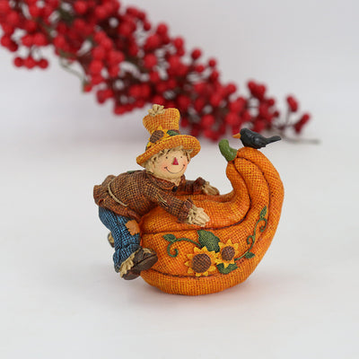 Artesanía de Resina Espantapájaros y Calabaza para Thanksgiving - Image 6