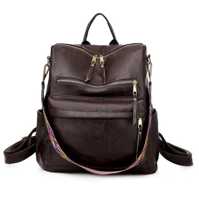 Mochila de Cuero Vintage con Gran Capacidad - Image 12