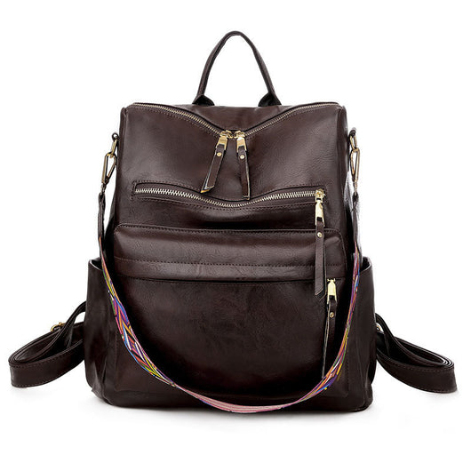 Mochila de Cuero Vintage con Gran Capacidad - Image 12
