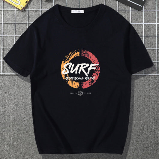 Camiseta Manga Corta Hombre Algodón Puro Estilo Náutico Japonés Suelta - Image 19
