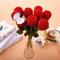 Caja de Anillo Elegante con Rosas de Rama - Estuche para Aretes