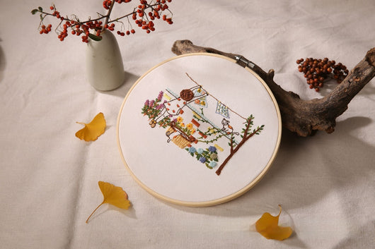 Kit Completo de Bordado en Tela con Flores y Plantas - Set de Costura DIY - Image 10