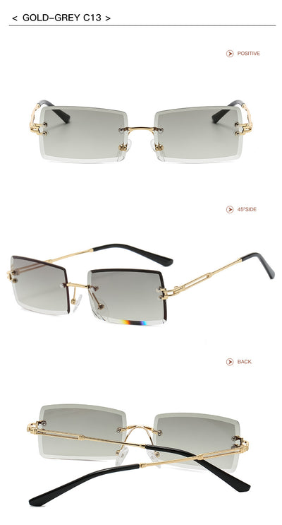 Gafas de Sol Rimless Europeas - Diseño Moderno y Minimalista - Image 15