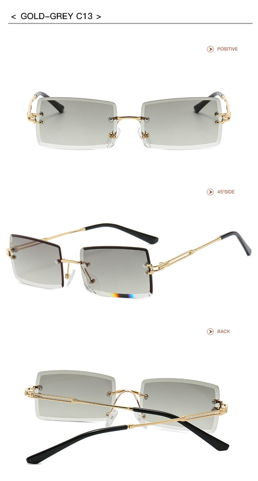 Gafas de Sol Rimless Europeas - Diseño Moderno y Minimalista - Image 15