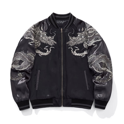 Chaqueta Beisbolera Dragón Bordado - Casual y Resistente - Image 3