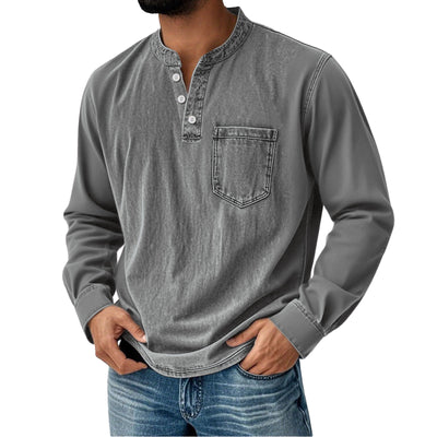 Playera de Manga Larga con Botones para Hombre Joven - Image 12