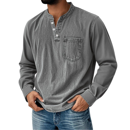 Playera de Manga Larga con Botones para Hombre Joven - Image 12