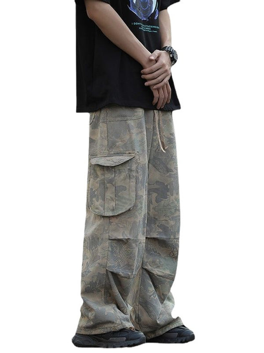 Pantalones de Trabajo Camuflaje Pierna Ancha para Hombre - Image 2