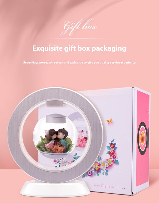 Florero Flotante Magnético con Flores Preservadas y Altavoz Bluetooth - Regalo Romántico - Image 14