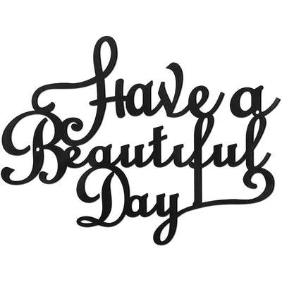 Decoración de Pared con Letras de Hierro - Que Tengas un Día Maravilloso - Image 2