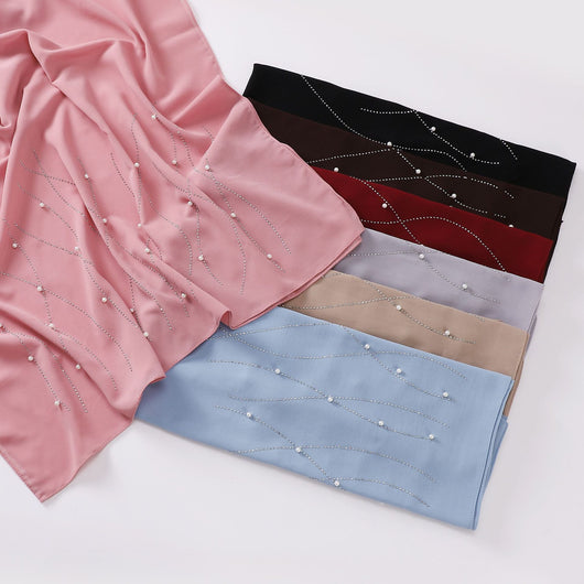 Pañuelo Brillante con Malla y Cristales para Mujer - Image 2
