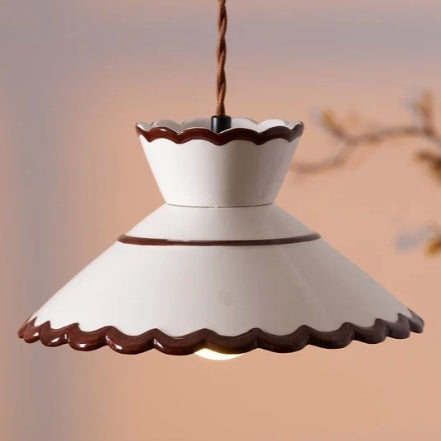 Lámpara Colgante Vintage de Cerámica y Latón para Bar y Dormitorio - Image 6