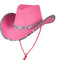 Sombrero Vaquero West Plateado con Borde Blanco
