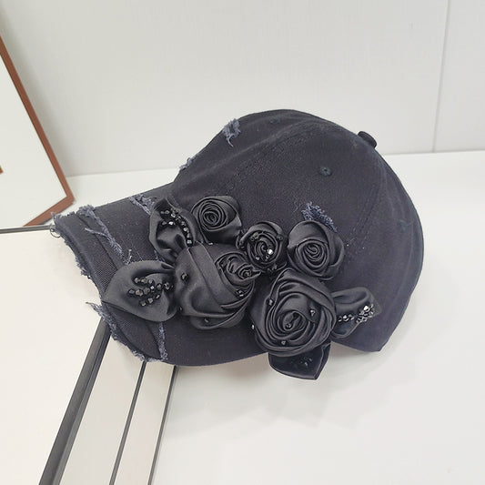 Gorra de Pato Cristal 3D Rosa con Luz LED - Diseño Luxury Fashion