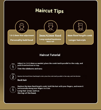 Cortadora de Cabello Eléctrica Profesional Retro con Grabado de Precisión - Image 23