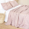 Sábanas de Lino Estilo Nórdico en Colores Sólidos para Cama Individual y Doble