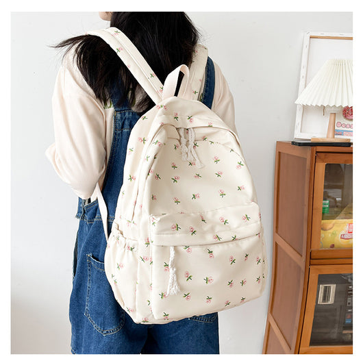 Mochila Escolar Casual Minimalista para Estudiantes - Diseño Veraniego - Image 11