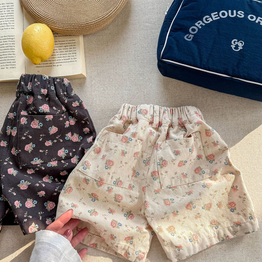 Shorts de Algodón Lavado para Niñas - Comodidad de Verano - Image 2