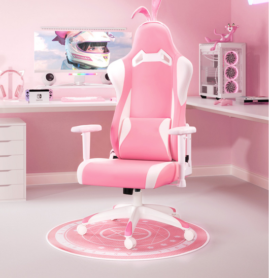Silla Gamer Rosa para Computadora - Comodidad y Estilo - Image 15