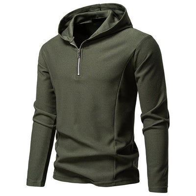 Sudadera Casual con Cierre Medio y Capucha - Manga Larga Colores Sólidos - Image 15