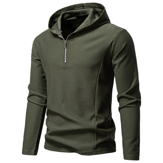 Sudadera Casual con Cierre Medio y Capucha - Manga Larga Colores Sólidos - Image 15