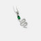Earrings Snake Necklace Brand New Natural Zircon Blanco Dorado necklace