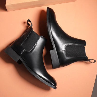 Botas de Cuero PU Elegantes para Hombre Estilo Británico Invierno - Image 5