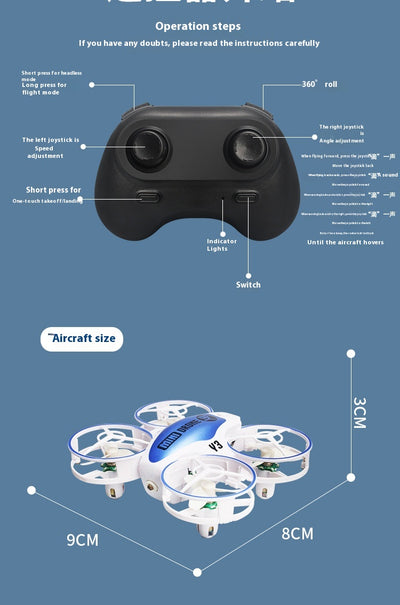 Dron Cuadrirrotor Teledirigido para Niños - Control Remoto Fácil - Image 16