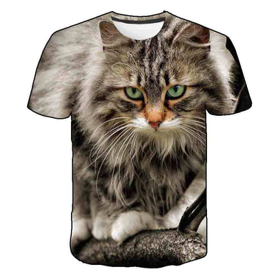 Playera de Verano para Niños Estampado Gatito Coreano - Image 72