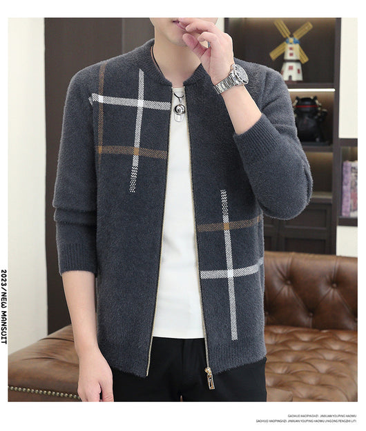 Chaqueta Casual de Terciopelo Mink - Confort de Suéter con Estilo - Image 16
