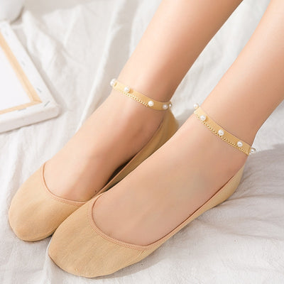 Calcetines Invisibles de Algodón Pearl para Mujer - Image 3
