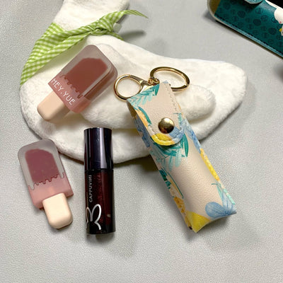 Brillo Labial y Bolsa Portátil 2 en 1