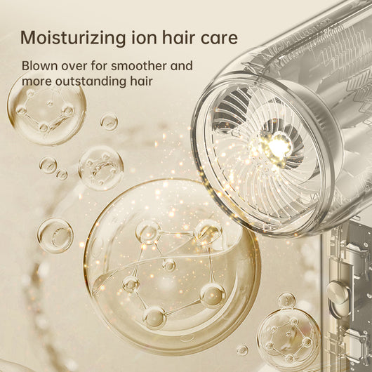 Beige 1200W hair dryer with a minimalist design, featuring a 360-degree rotating air collector nozzle and a US 110V plug. - Image 10