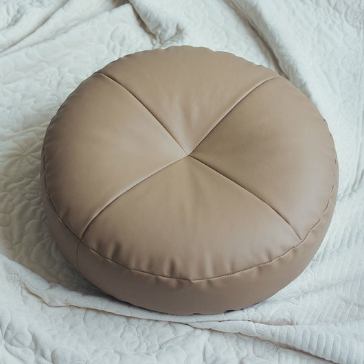 Sofá Futon Tatami de Cuero Estilo Japonés con Cojín de Piso - Image 11