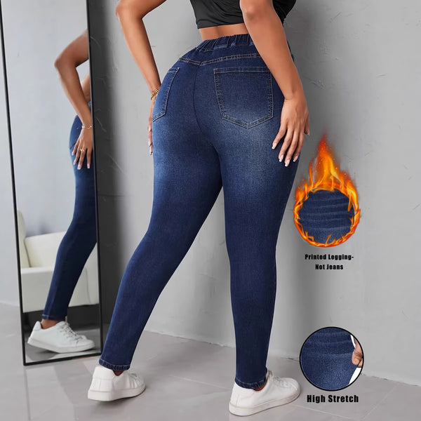 Leggins Denim Estampados de Alta Elasticidad para Mujer