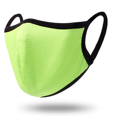 Black breathable polyester dust mask with textured fabric and ear loops, suitable for men and women in all seasons. - Image 3