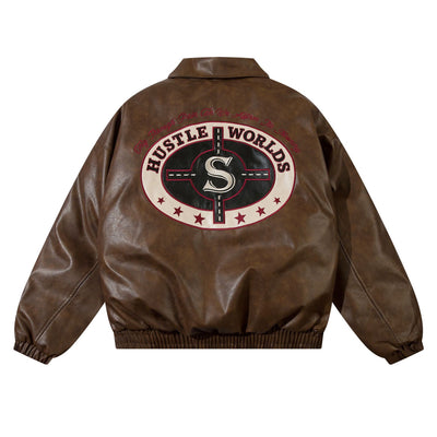Abrigo Térmico Acolchado con Cuello Alto y Bordado de Letras para Hombre - Image 12