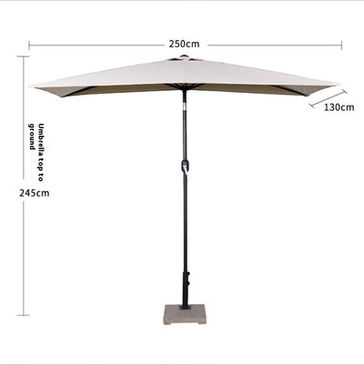 Sombrilla Rectangular Impermeable para Terraza y Patio - Protección Solar 4 Esquinas - Image 15