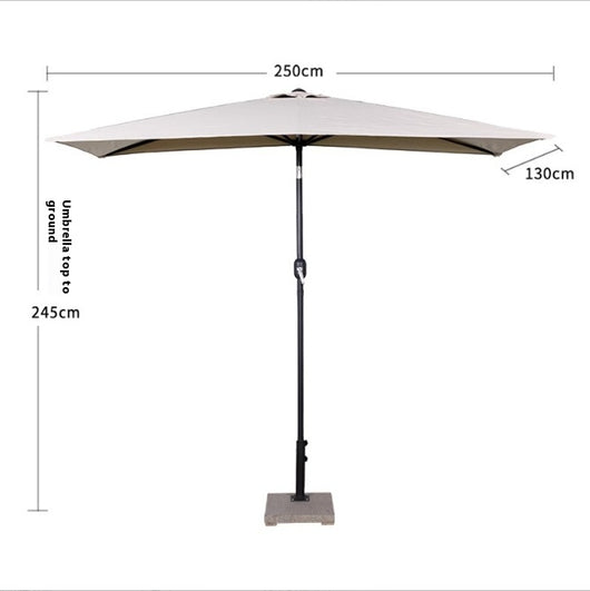 Sombrilla Rectangular Impermeable para Terraza y Patio - Protección Solar 4 Esquinas - Image 15