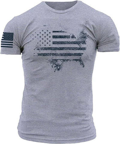 Camiseta Hombre Bandera Americana 1776 Estilo Vintage Whiskey - Image 9